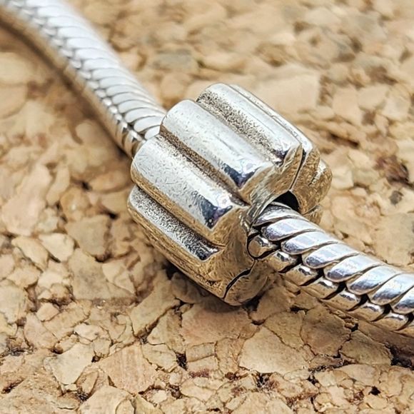 Pandora Jewelry - Pandora Ribbed Clip Stopper Sterling Silver Charm S925 ALE